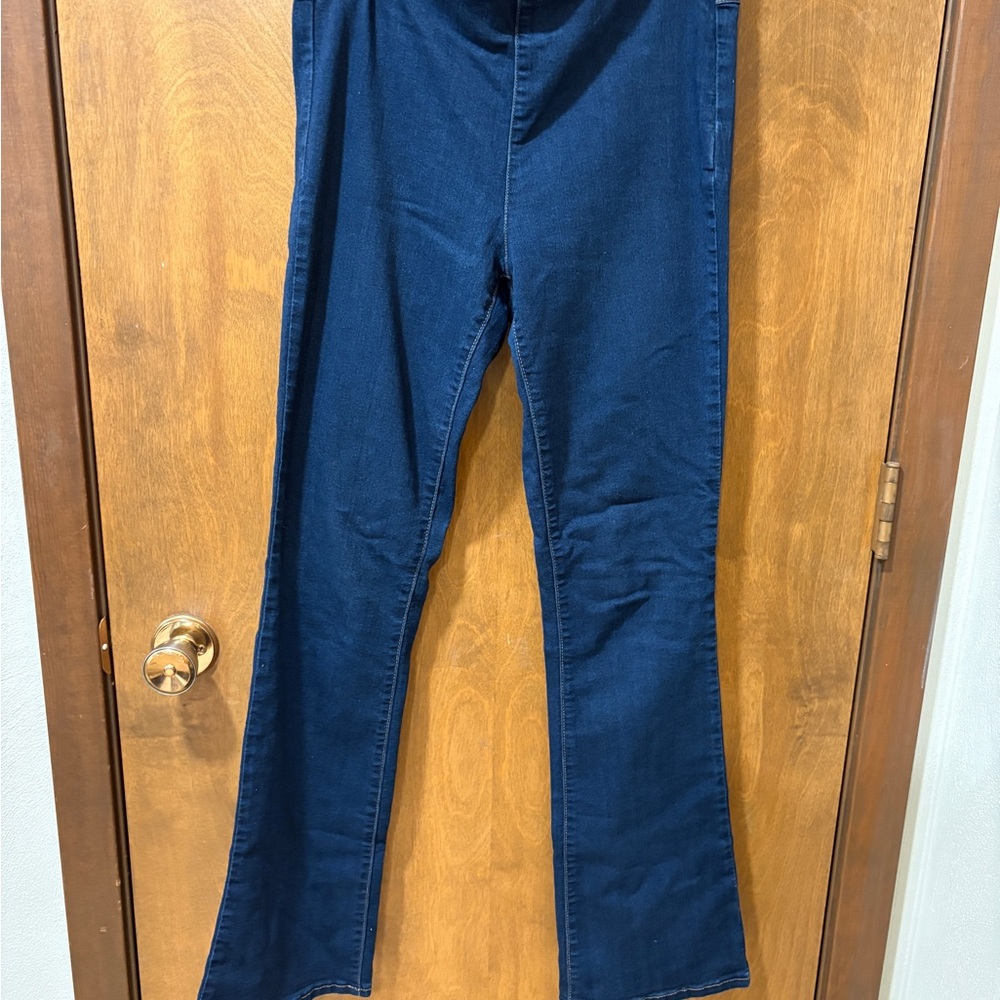 1822 Denim Dark Blue Flare Jeans